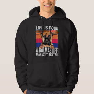 Bullmastiffer Gör Ditt Liv Bra Vintage Hoodie