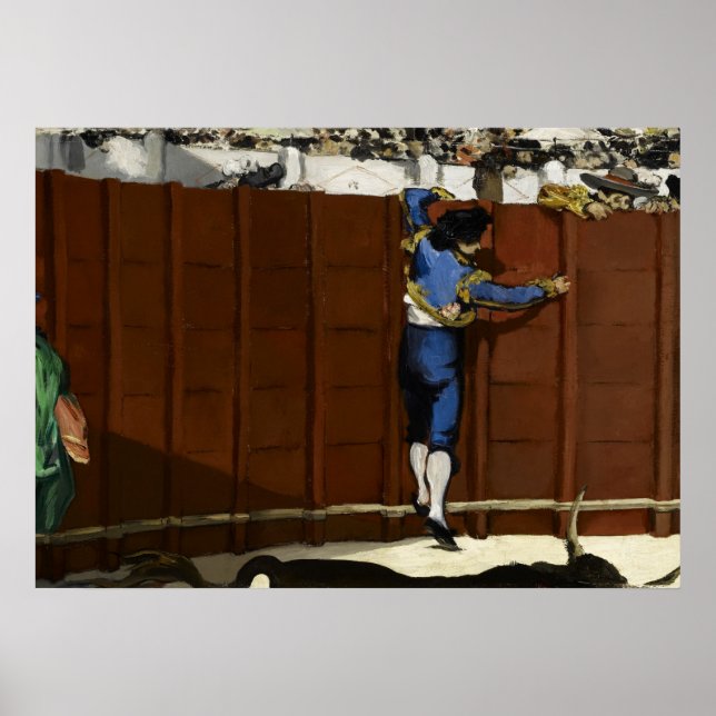 Bullmatch 1864 av Edouard Manet Poster (Framsidan)