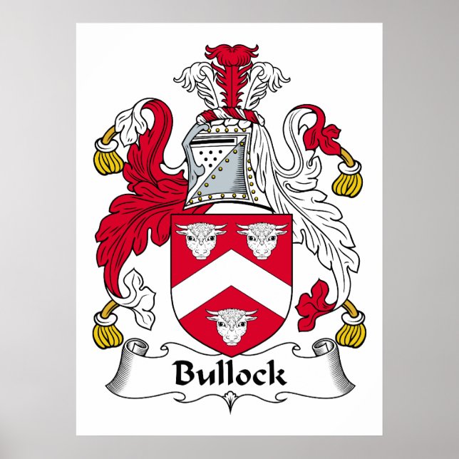 Bullock Family Crest Poster (Framsidan)