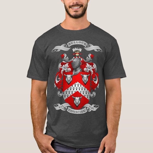 Bullock Family Crest T-Shirt (Framsida)