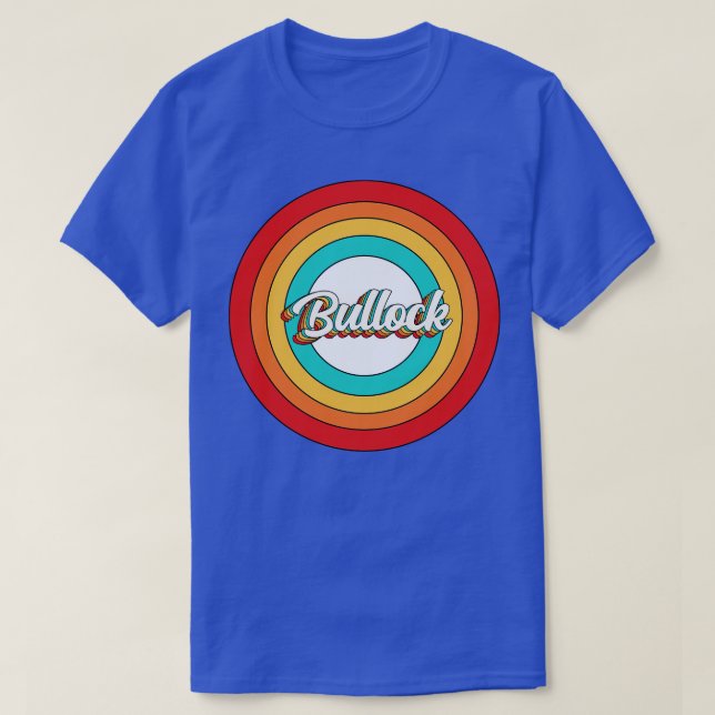 Bullock Namn Shirt Vintage Bullock Circle T (Design framsida)