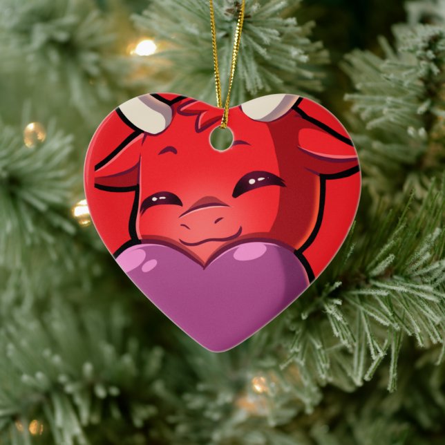 Bullpew-Chat Love Julgransprydnad Keramik (Träd)