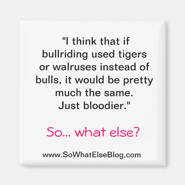 Bullridmagnet Magnet (Framsidan)