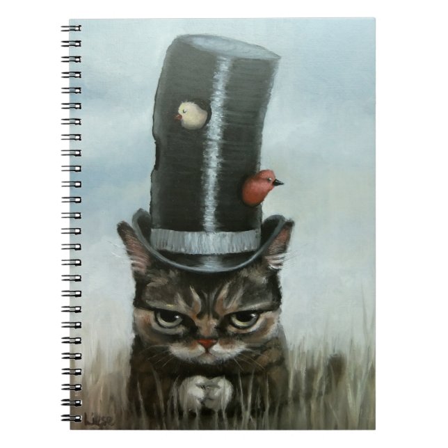 Bullriga grann anteckningsbok med spiral (Framsidan)