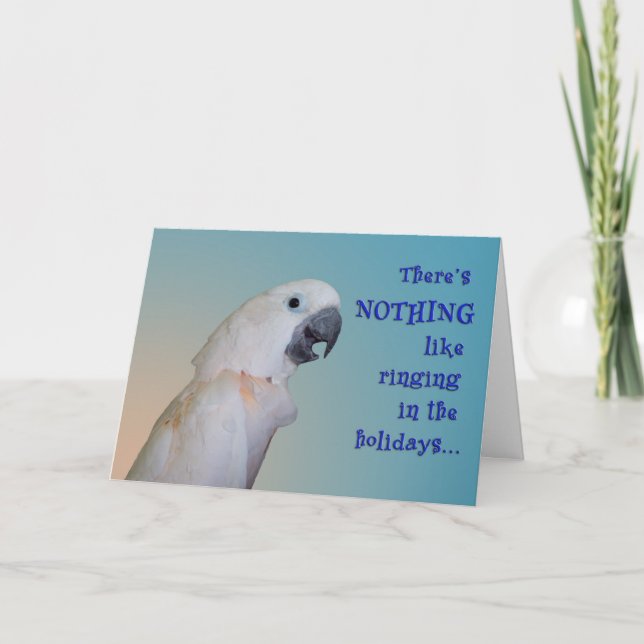 Bullrigt nyår helgkort (Framsida)