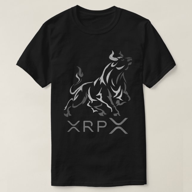 bullrun Ripple XRP Crypto Coin HODL T Shirt (Design framsida)