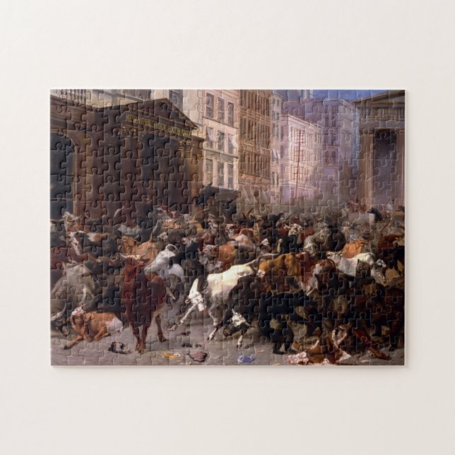 Bulls and Bears in the Market, 1879 Pussel (Horisontell)