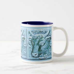 Bulls chef Majolica Inspired Art Coffee Mugg