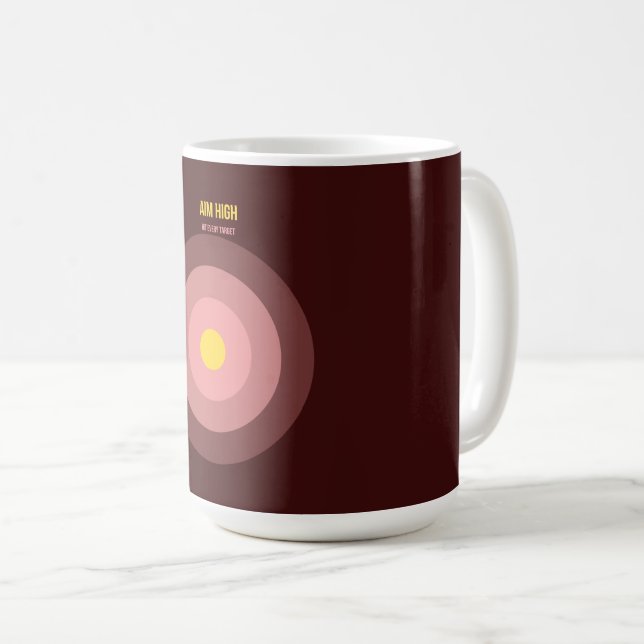 Bulls Eye — 90s Maximalist Coffee Mug | Retro Kaffemugg (Framsida höger)