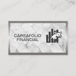 Bulls Logotyp | Finansiella | Marble Visitkort