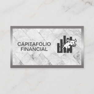 Bulls Logotyp Finansiella Marble Visitkort
