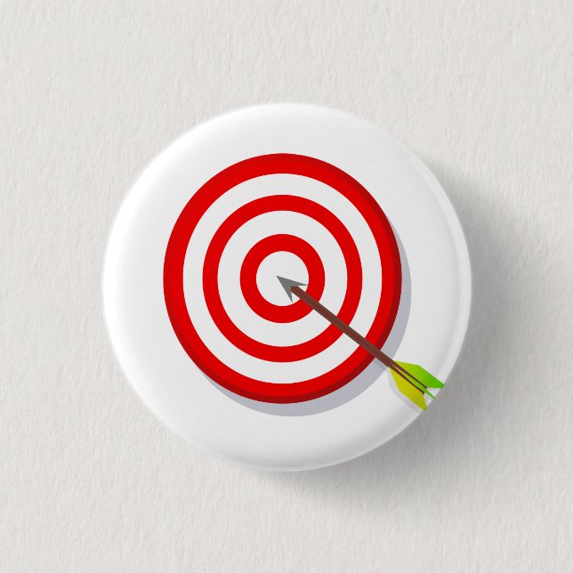 Bull's Öga Dart Board Knapp (Framsida)