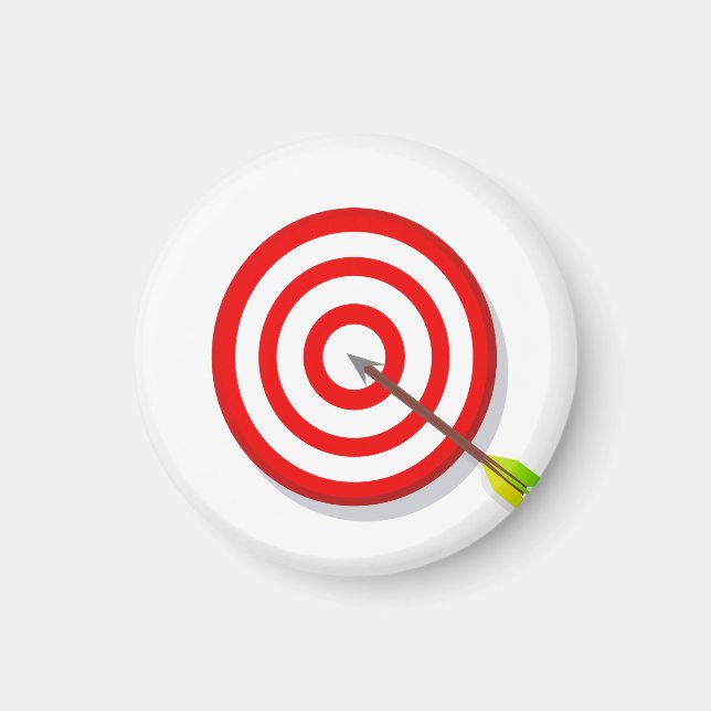 Bull's Öga Dart Board Magnet (Framsidan)