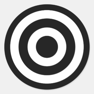 Bulls_Öga Runt Klistermärke