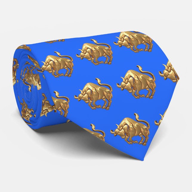 Bulls Team Mascot Football Necktie Slips (Rullad)