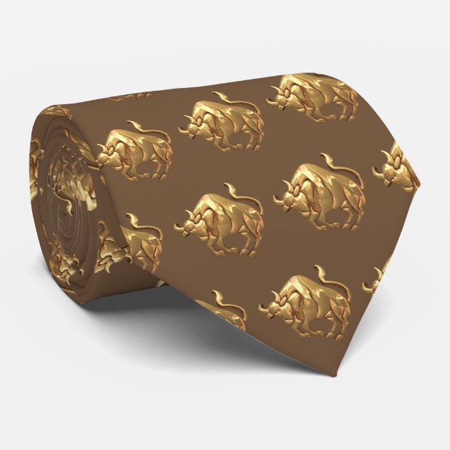 Bulls Team Mascot Football Necktie Slips (Rullad)