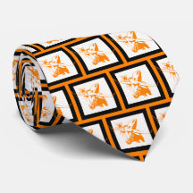 Bulls Team Mascot Football Necktie