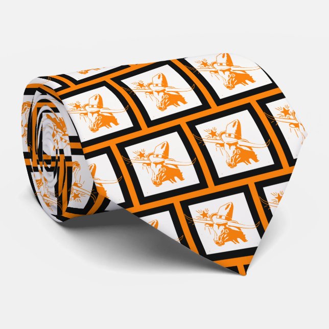 Bulls Team Mascot Football Necktie Slips (Rullad)
