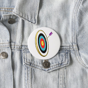 Bullseye Archery Target med pilspetscenter Knapp