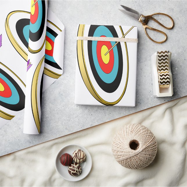 Bullseye Archery Target med pilspetscenter Presentpapper (Skapare uppladdad)