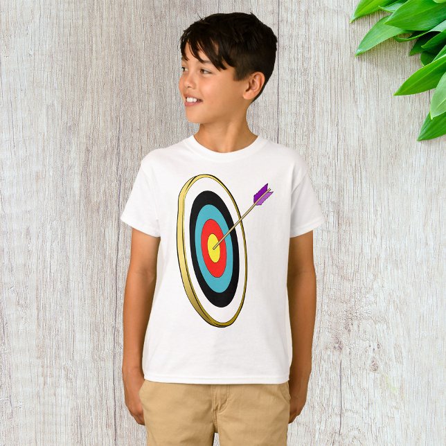 Bullseye Archery Target med pilspetscenter T Shirt (Skapare uppladdad)