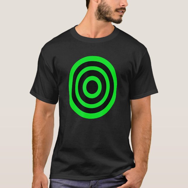 Bullseye British Roundel Dart Board Bulls Öga T Shirt (Framsida)