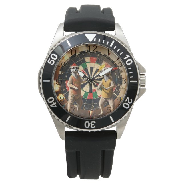 Bullseye Burrow: Meerkat Dart League Armbandsur (Framsida)