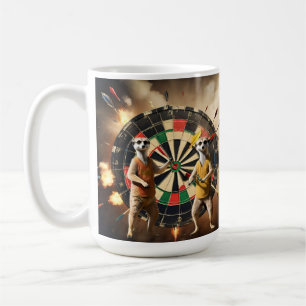 Bullseye Burrow: Meerkat Dart League Kaffemugg