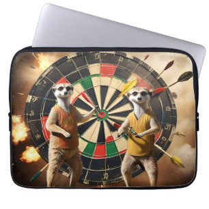 Bullseye Burrow: Meerkat Dart League Laptop Fodral