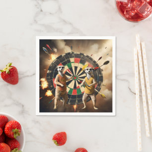 Bullseye Burrow: Meerkat Dart League Pappersservett