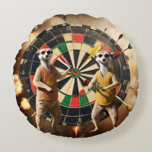 Bullseye Burrow: Meerkat Dart League Rund Kudde