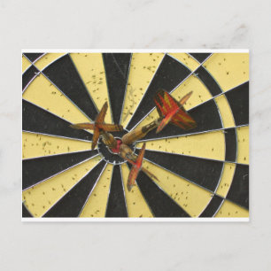 Bullseye Dart Board Vykort