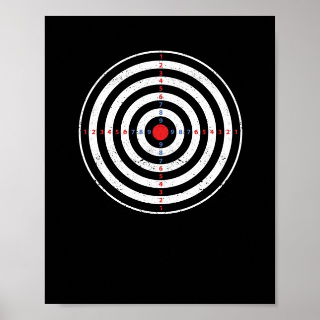 Bullseye dartboard dartboard target poster (Framsidan)