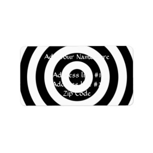 Bullseye Design Adressetikett