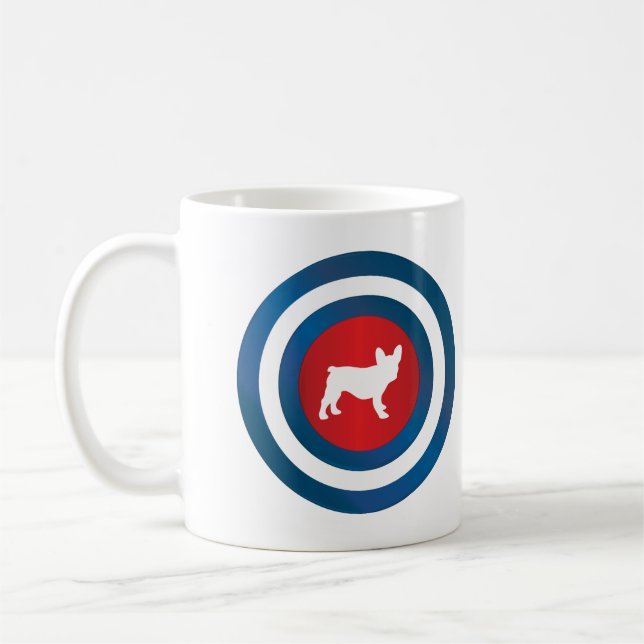 Bullseye Frenchie (b) Kaffemugg (Vänster)