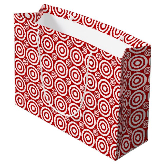 Bullseye-GIFT BAG L, Red-White (Baksidan Vinklad)