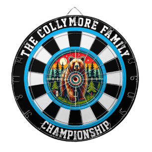 Bullseye Grizzly i Forest Art Darttavla