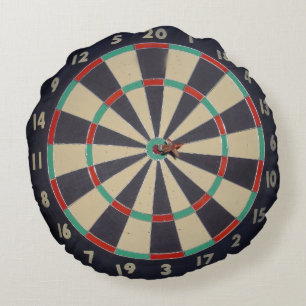 Bullseye in the Dartboard Rund Kudde