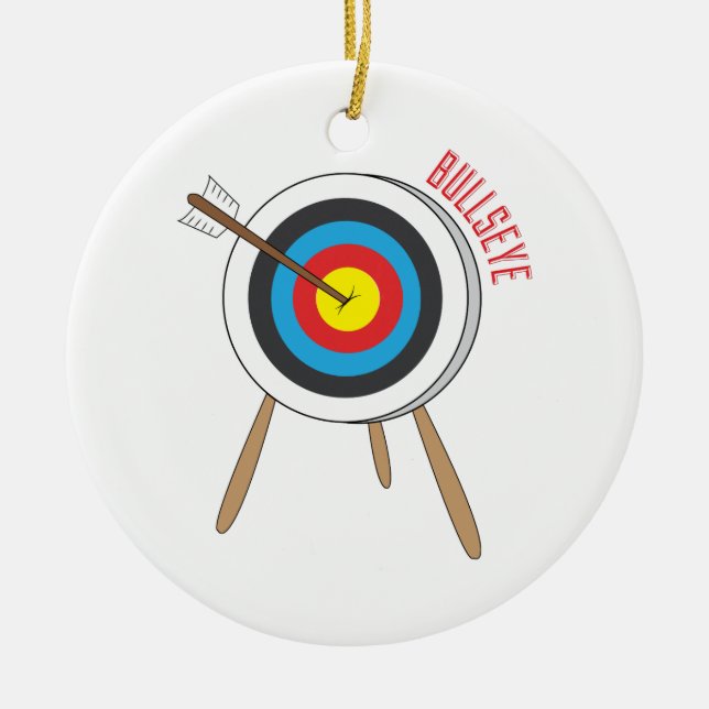 Bullseye Julgransprydnad Keramik (Framsidan)