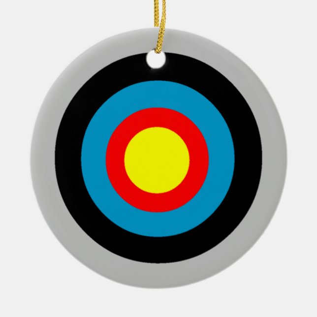 Bullseye Julgransprydnad Keramik (Framsidan)