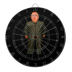 Bullseye! Kim John Il eller är det Kim Jong Un?? Darttavla