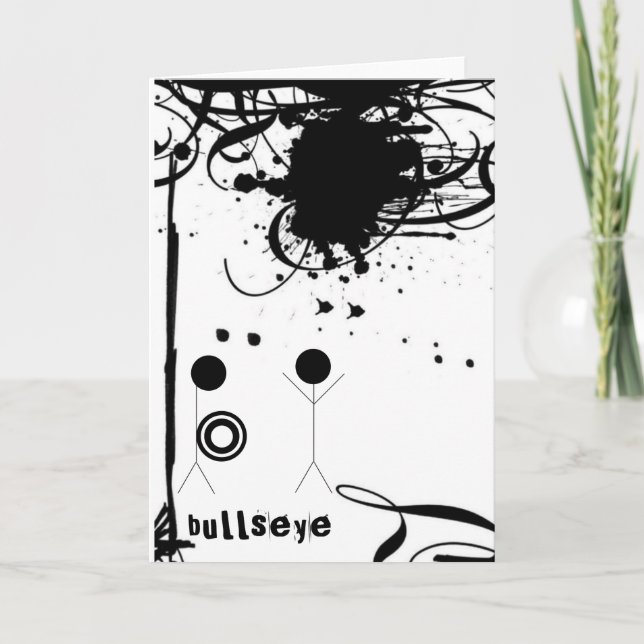 Bullseye-kort Meddelande (Framsida)