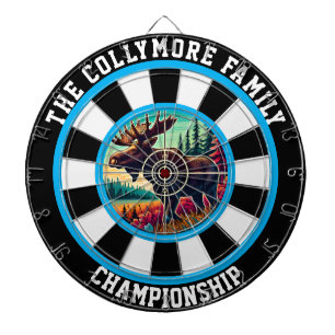 Bullseye Moose in Forest Art" Darttavla