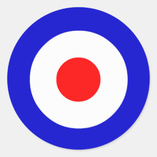 Bullseye Runt Klistermärke