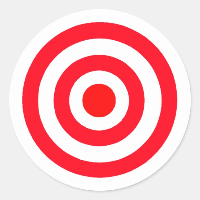 Bullseye Runt Klistermärke (Framsida)
