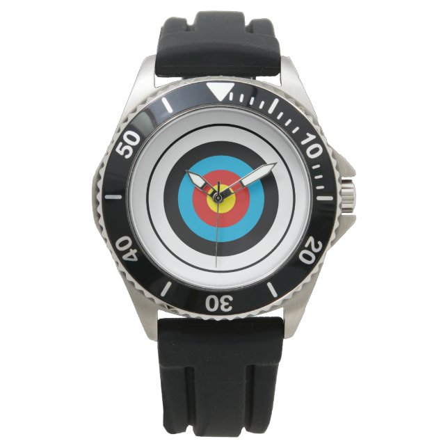 Bullseye Target-design Armbandsur (Framsida)