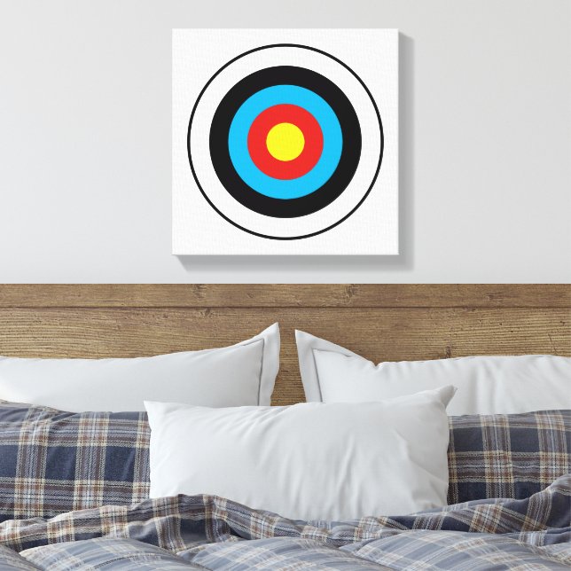 Bullseye Target-design Canvastryck (Insitu (sovrum))
