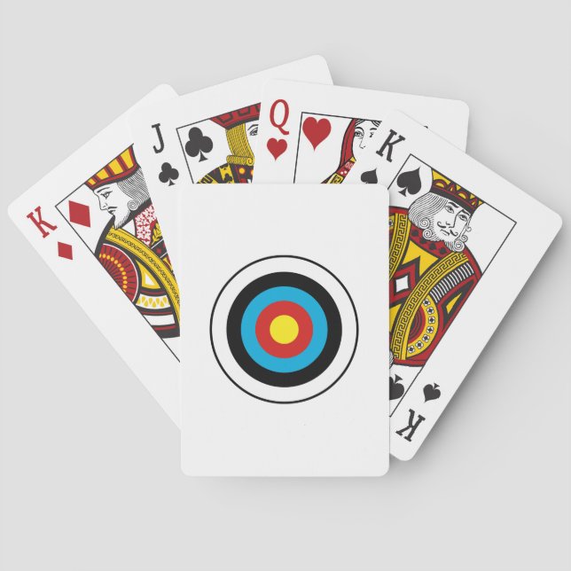 Bullseye Target-design Casinokort (Baksidan)