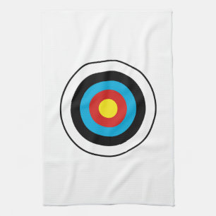 Bullseye Target-design Kökshandduk