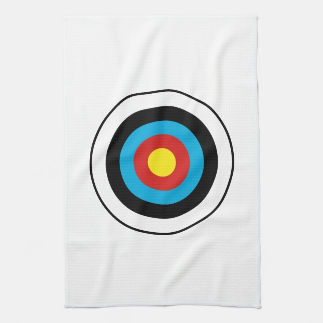 Bullseye Target-design Kökshandduk (Vertikal)